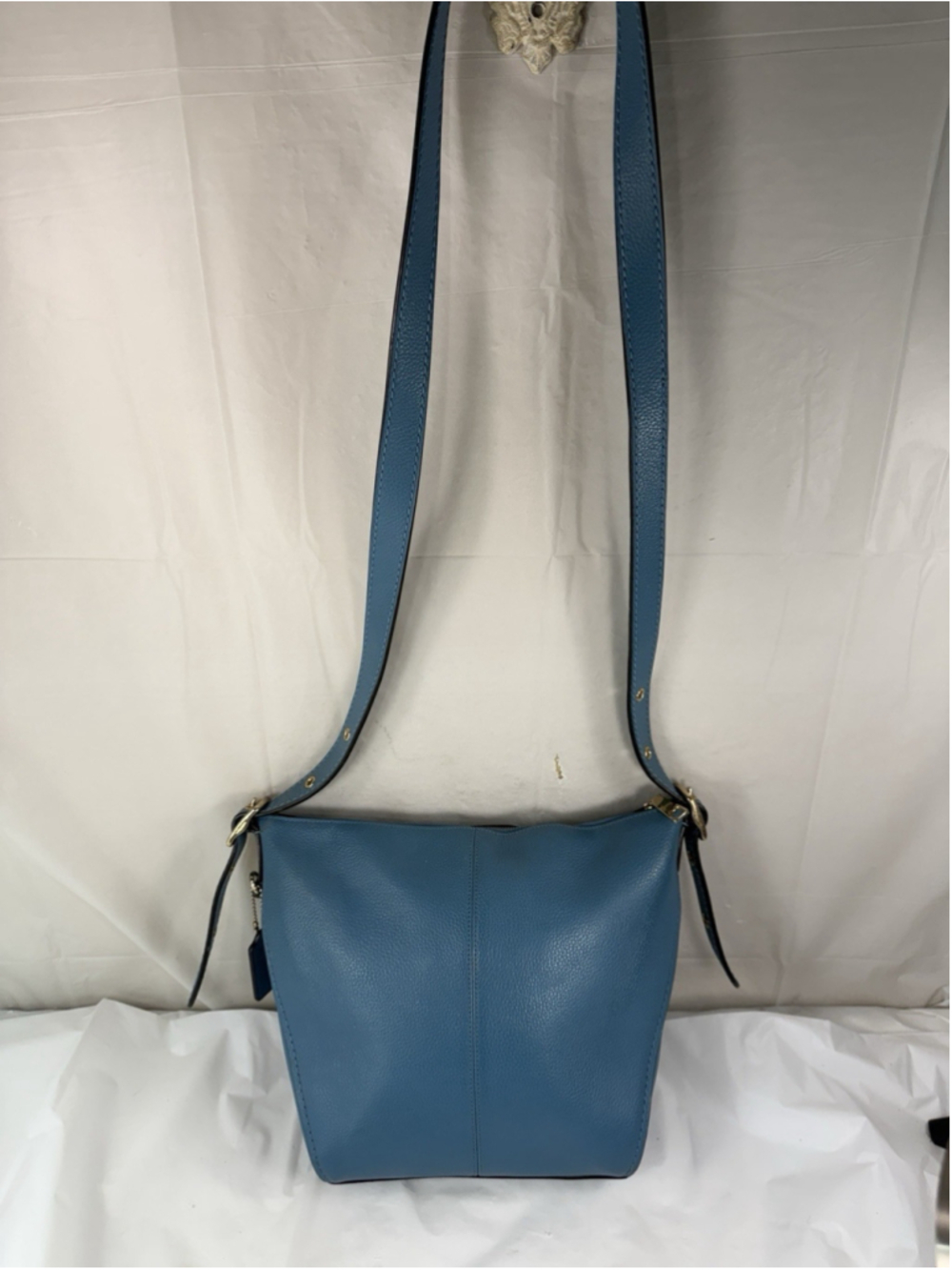 COACH 21377 DUFFLETTE blue MULTI LEATHER CROSSBODY BAG - Picture 6 of 15